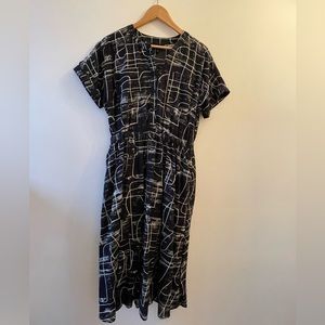 Black and white mod dress